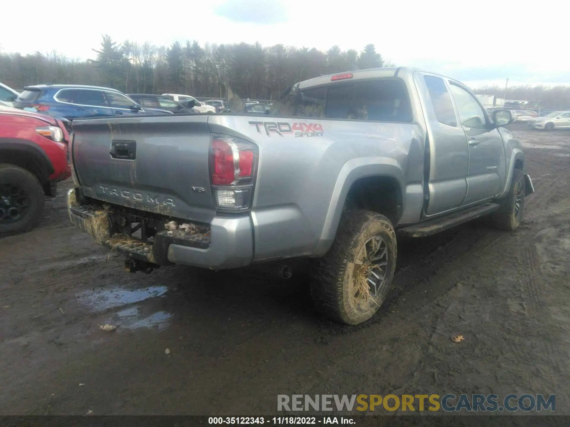 4 fotografías del automóvil dañado 3TYSZ5AN5NT055719 TOYOTA TACOMA 4WD 2022