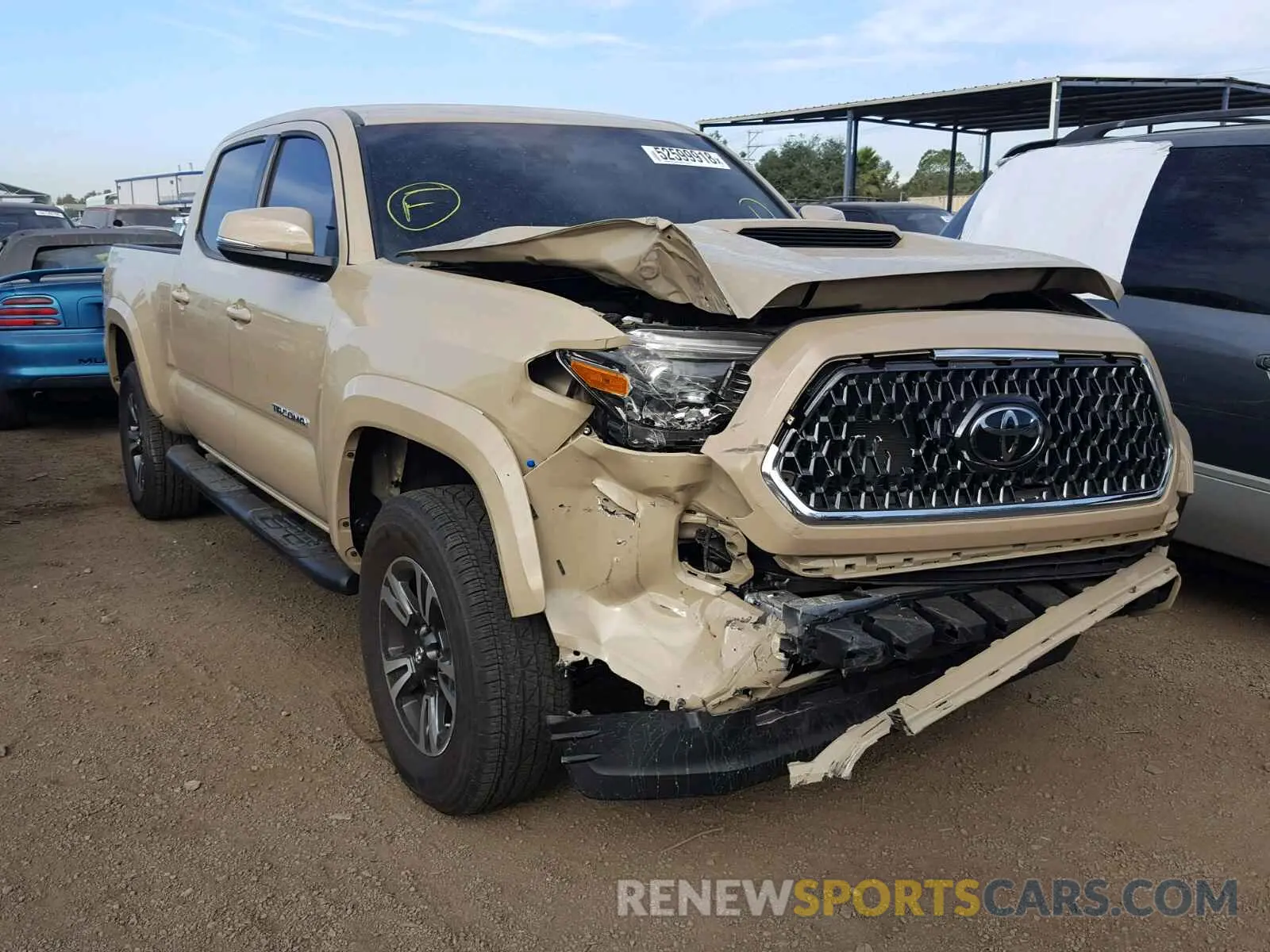 1 fotografías del automóvil dañado 3TMBZ5DN4KM017627 TOYOTA TACOMA DOU 2019