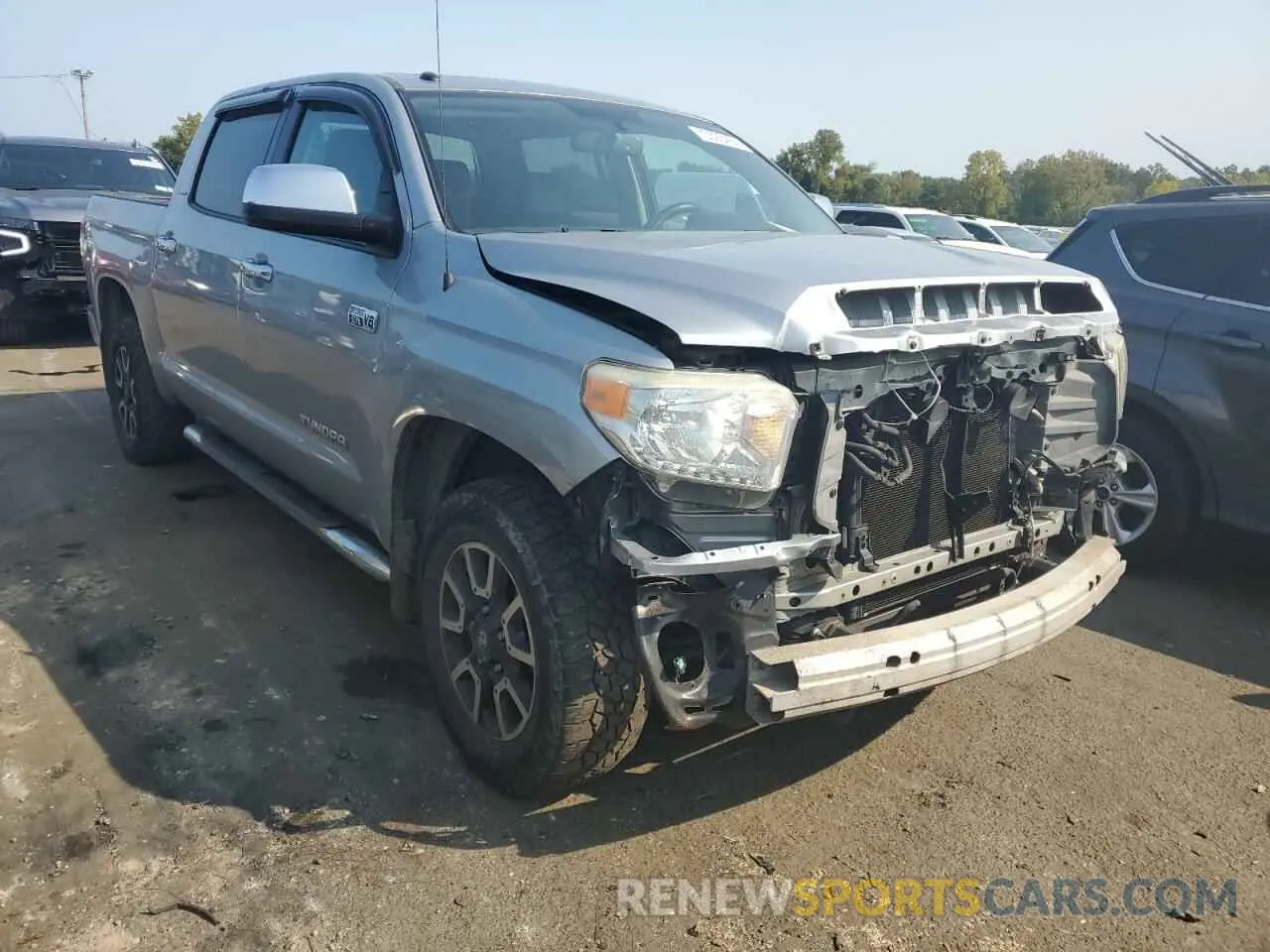 4 fotografías del automóvil dañado 5TFHY5F13EX371516 TOYOTA TUNDRA 2014