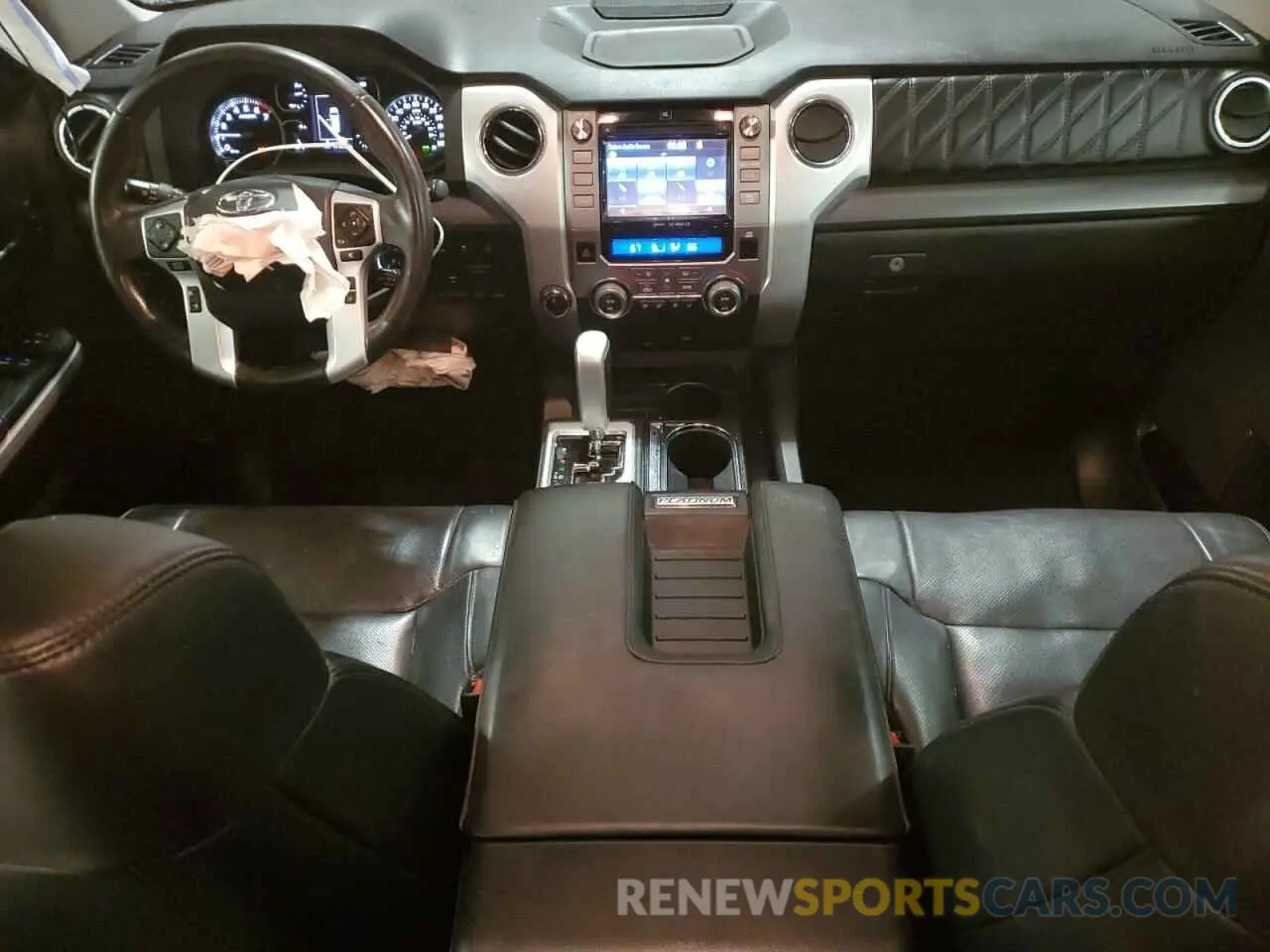 8 fotografías del automóvil dañado 5TFAY5F16KX793261 TOYOTA TUNDRA 2019