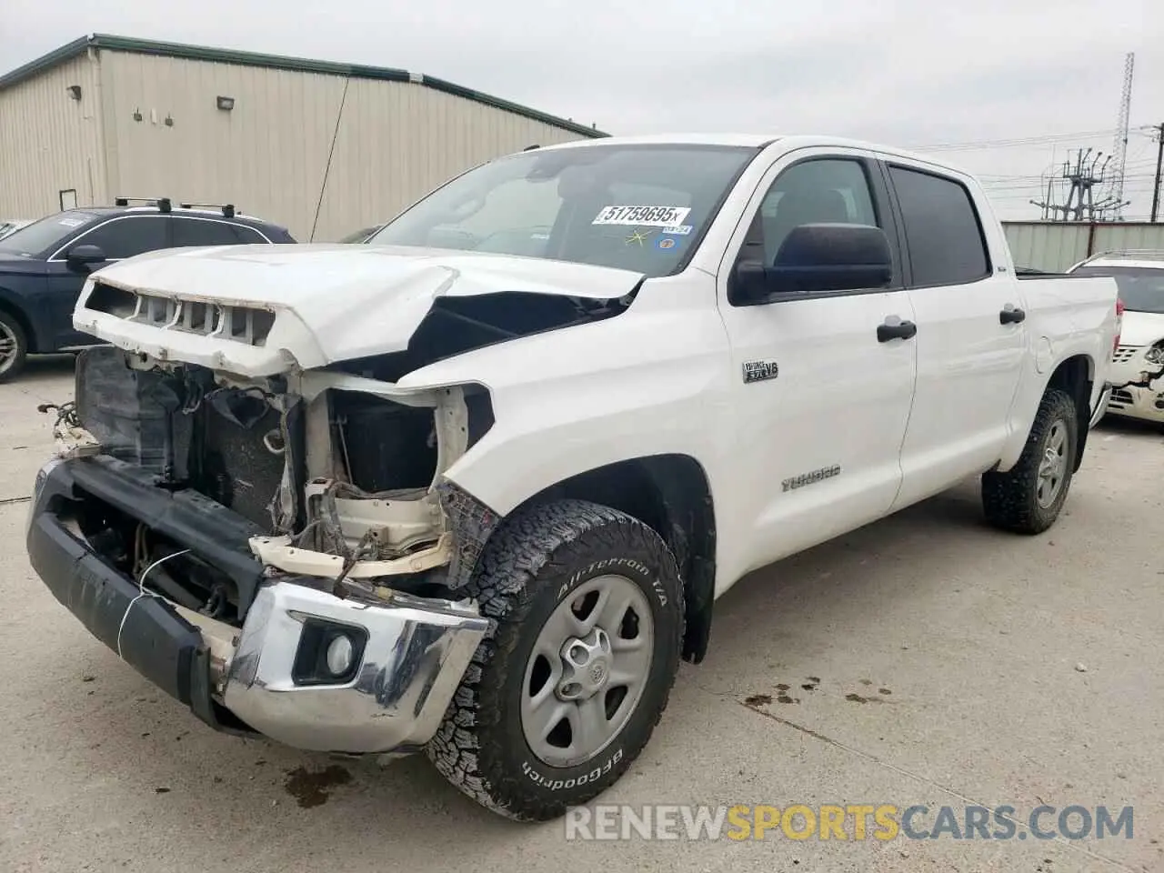 1 fotografías del automóvil dañado 5TFDW5F12KX809023 TOYOTA TUNDRA 2019