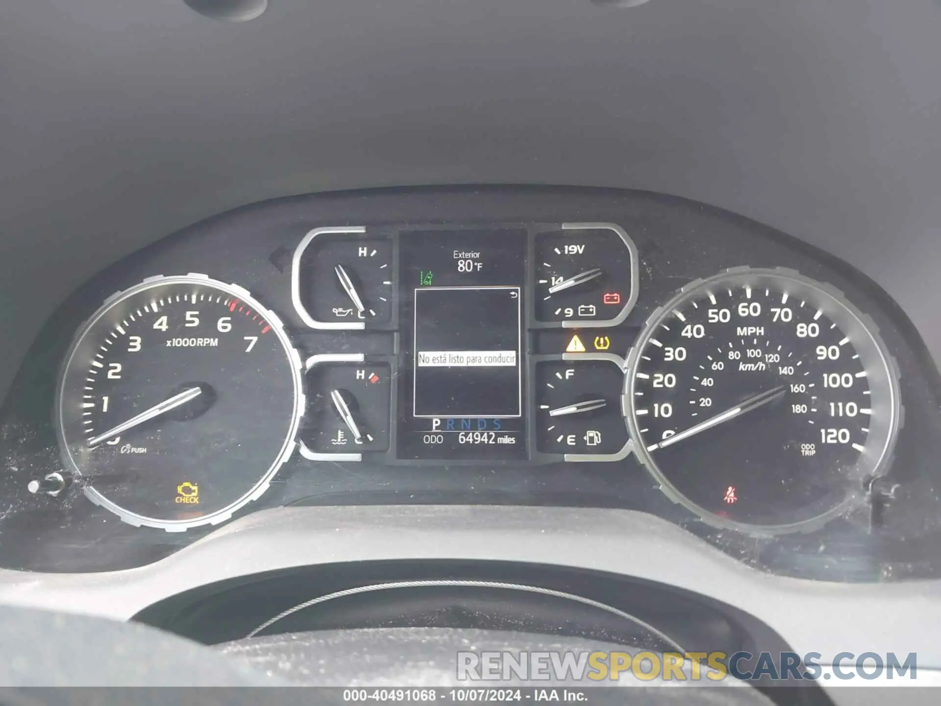 7 fotografías del automóvil dañado 5TFDW5F12KX816523 TOYOTA TUNDRA 2019