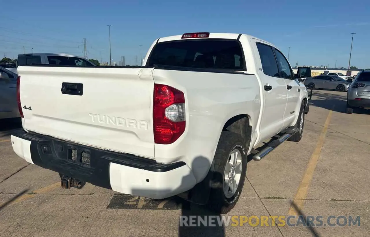 4 fotografías del automóvil dañado 5TFDW5F13KX795570 TOYOTA TUNDRA 2019