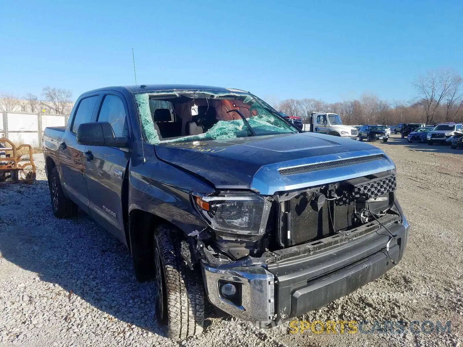 1 fotografías del automóvil dañado 5TFDW5F19KX855948 TOYOTA TUNDRA 2019