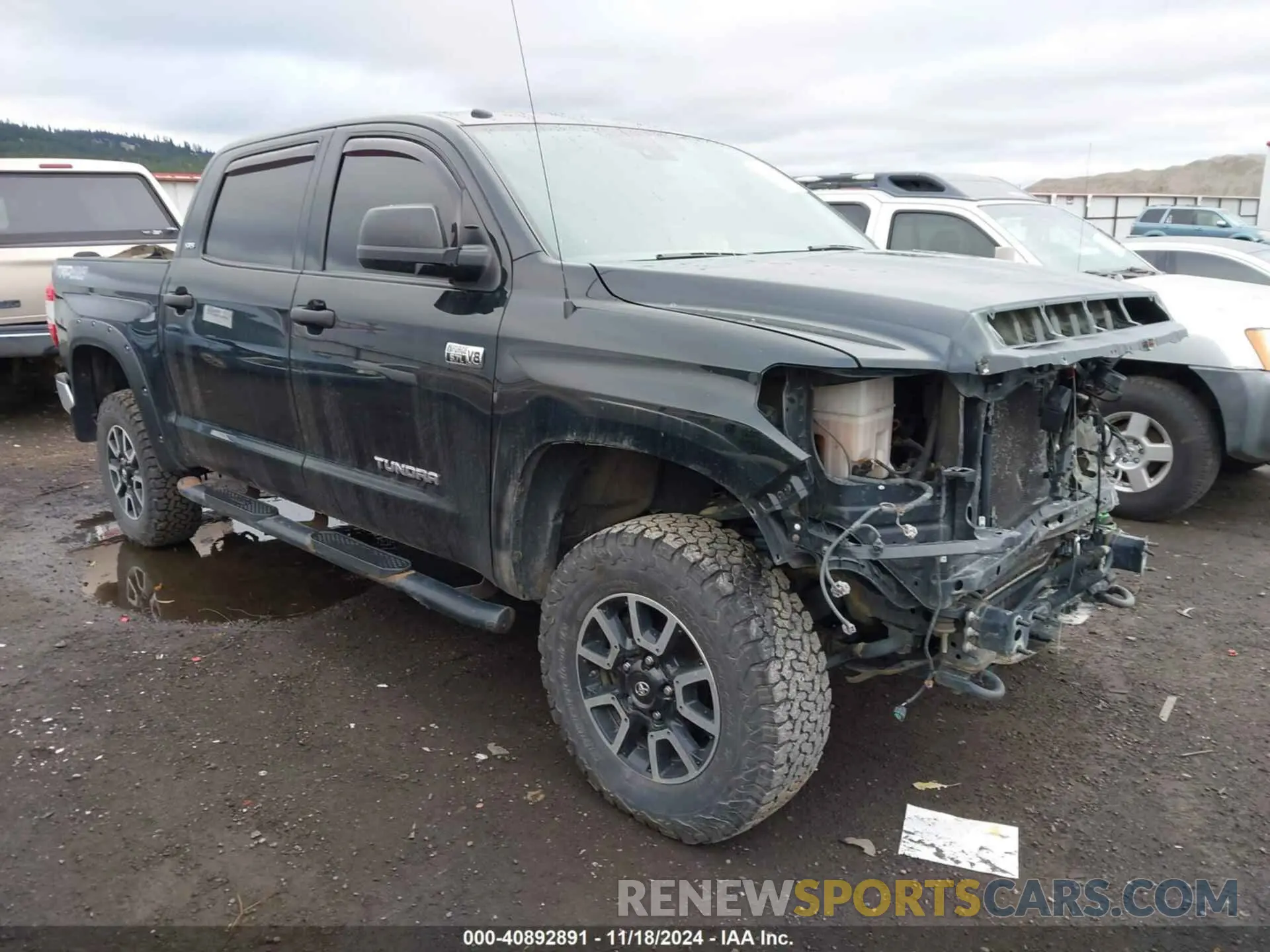 1 fotografías del automóvil dañado 5TFDY5F10KX795116 TOYOTA TUNDRA 2019