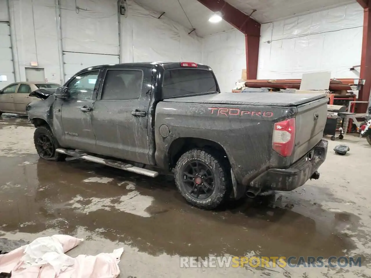 2 fotografías del automóvil dañado 5TFDY5F11KX843335 TOYOTA TUNDRA 2019