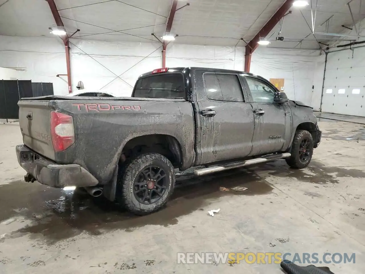 3 fotografías del automóvil dañado 5TFDY5F11KX843335 TOYOTA TUNDRA 2019