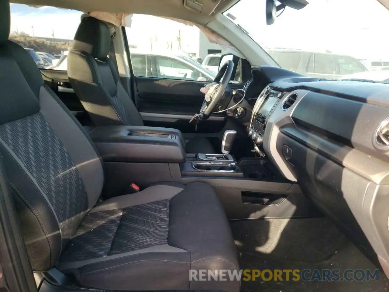 5 fotografías del automóvil dañado 5TFDY5F12KX781864 TOYOTA TUNDRA 2019