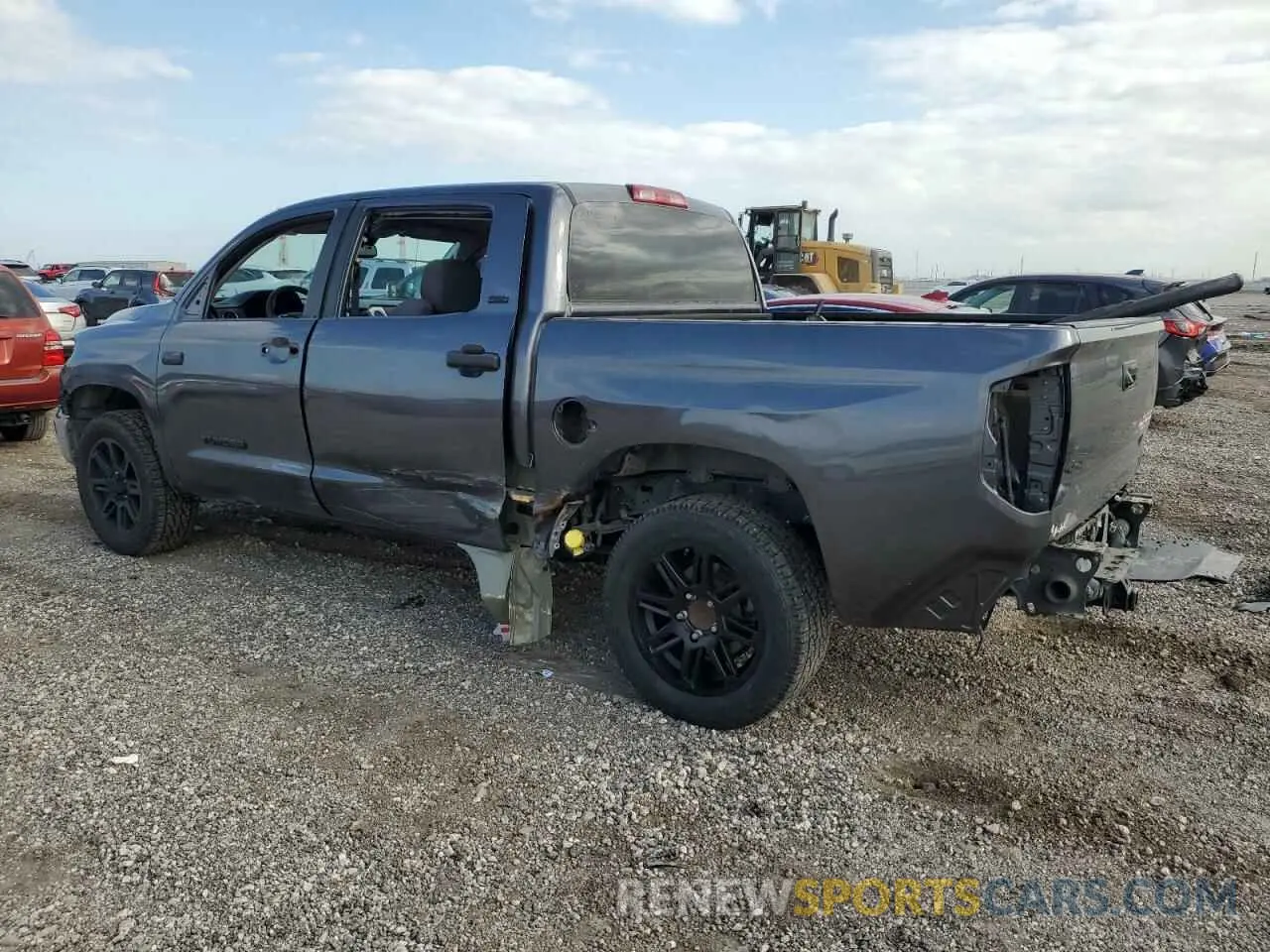 2 fotografías del automóvil dañado 5TFDY5F12KX782500 TOYOTA TUNDRA 2019