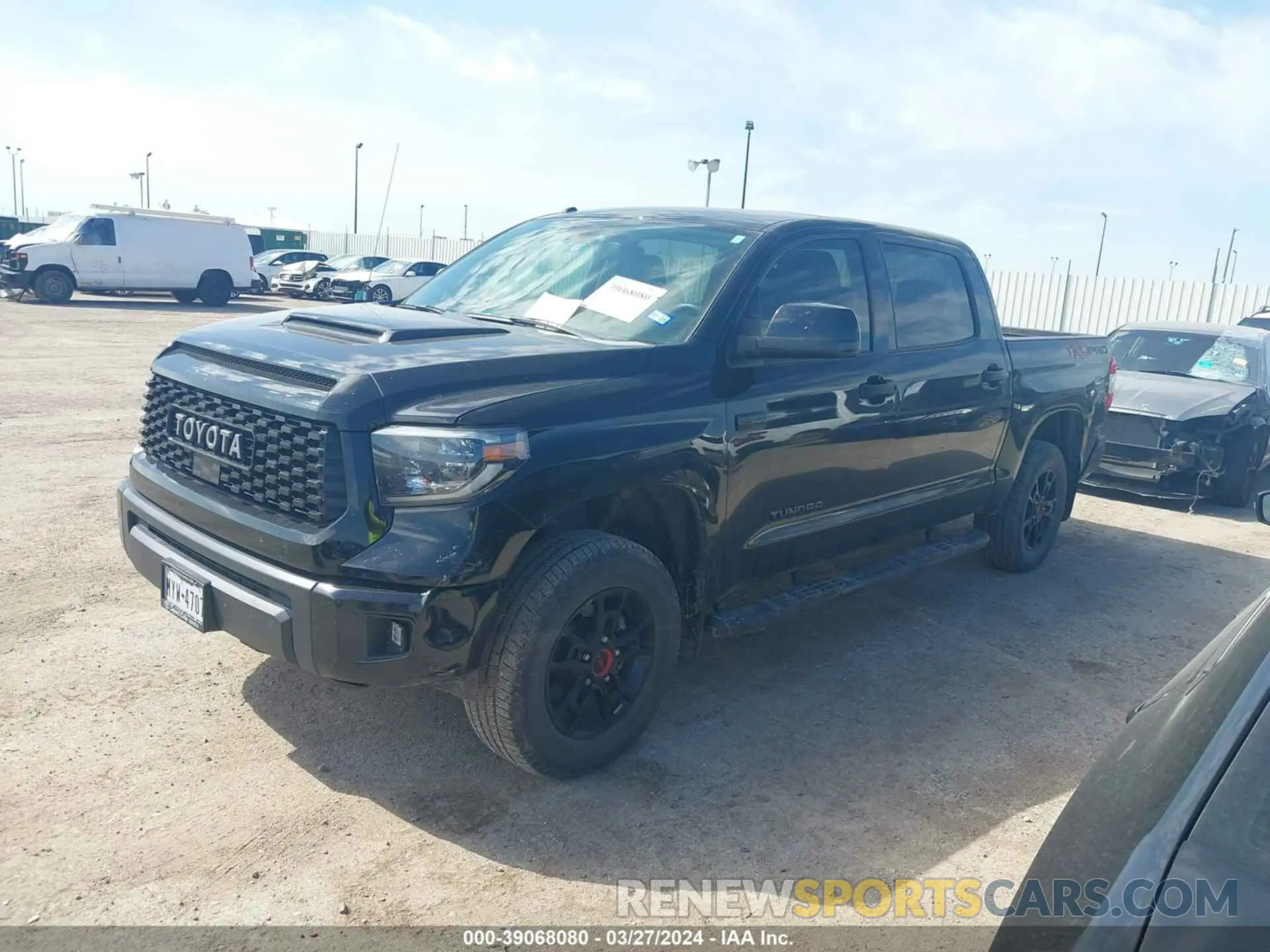 2 fotografías del automóvil dañado 5TFDY5F12KX859477 TOYOTA TUNDRA 2019