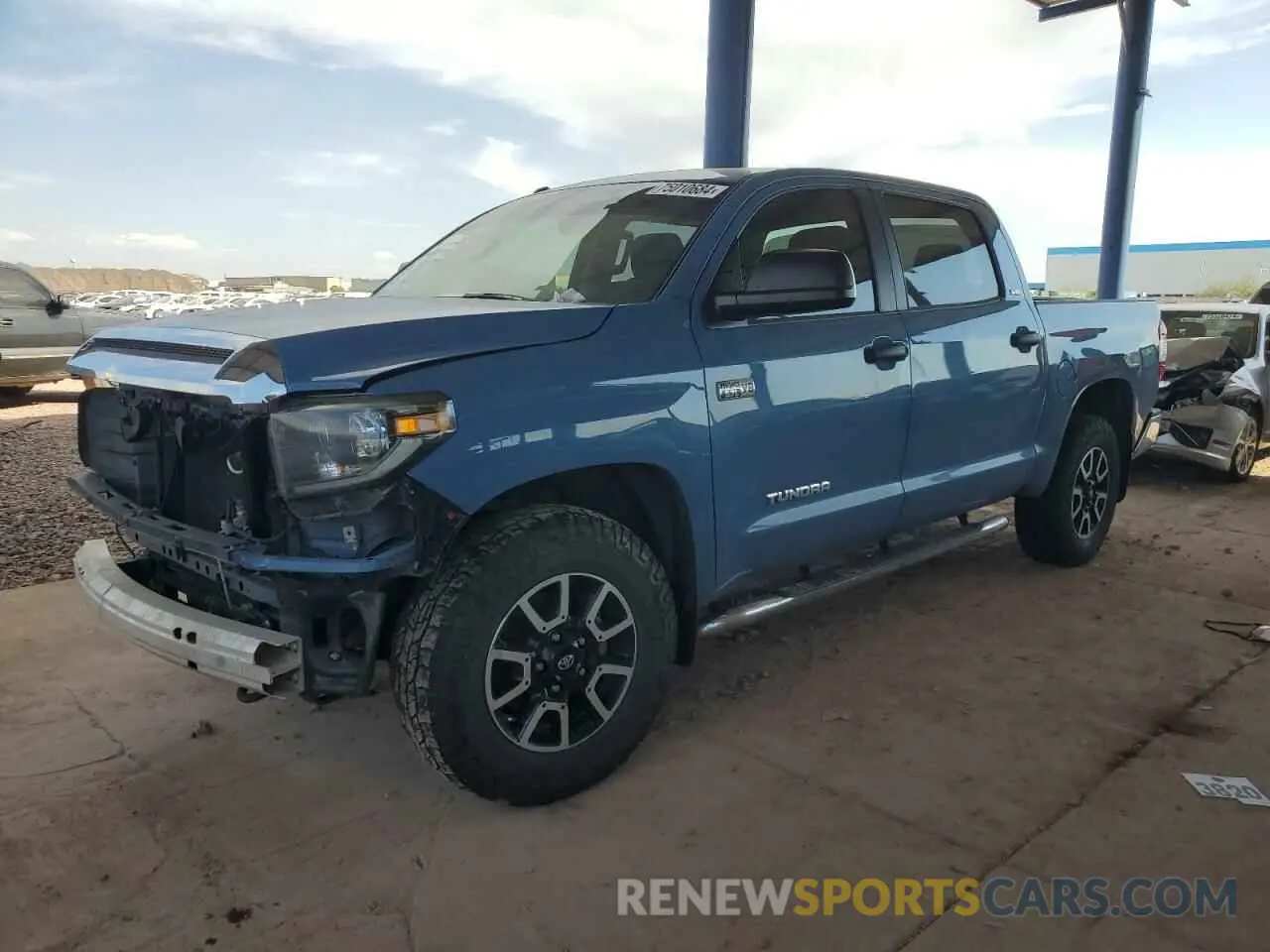 1 fotografías del automóvil dañado 5TFDY5F17KX784730 TOYOTA TUNDRA 2019