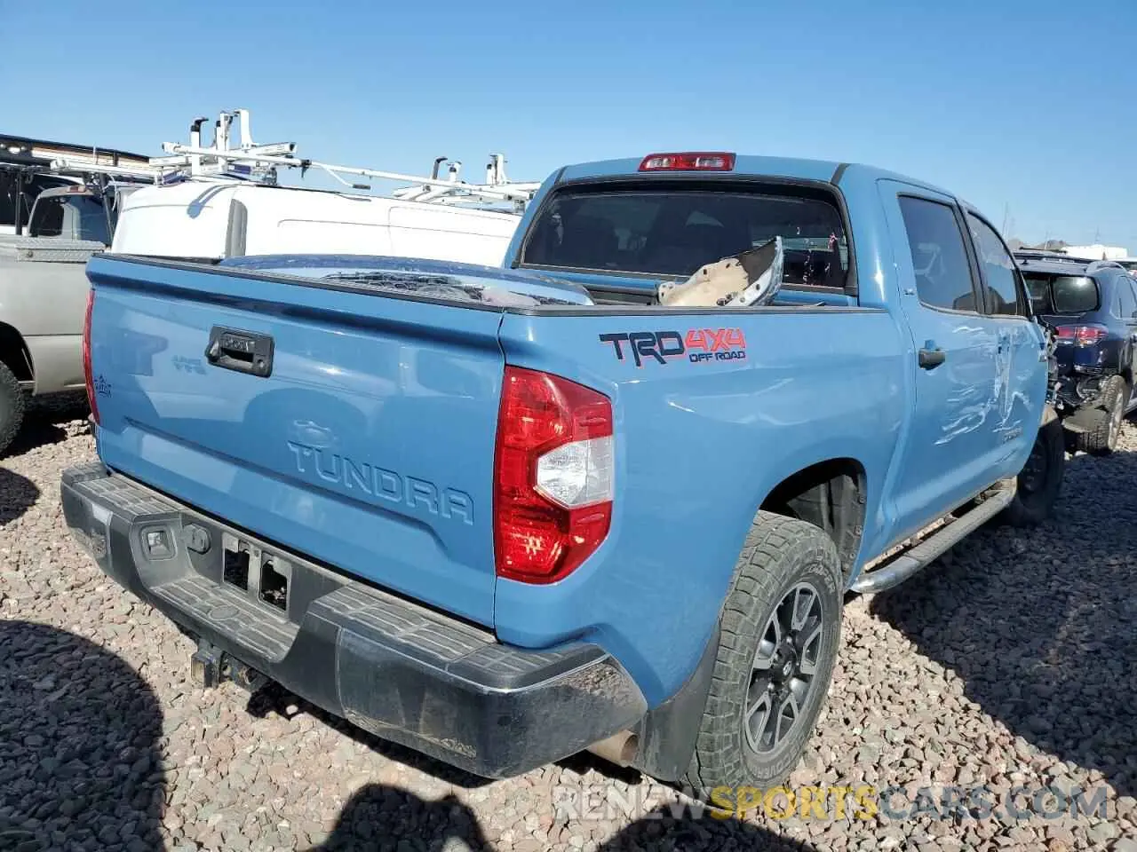 3 fotografías del automóvil dañado 5TFDY5F17KX784730 TOYOTA TUNDRA 2019