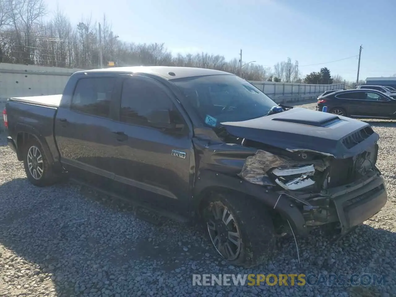 4 fotografías del automóvil dañado 5TFDY5F17KX817337 TOYOTA TUNDRA 2019