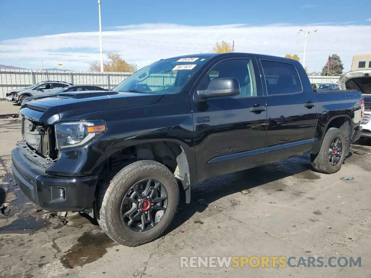 1 fotografías del automóvil dañado 5TFDY5F18KX857457 TOYOTA TUNDRA 2019