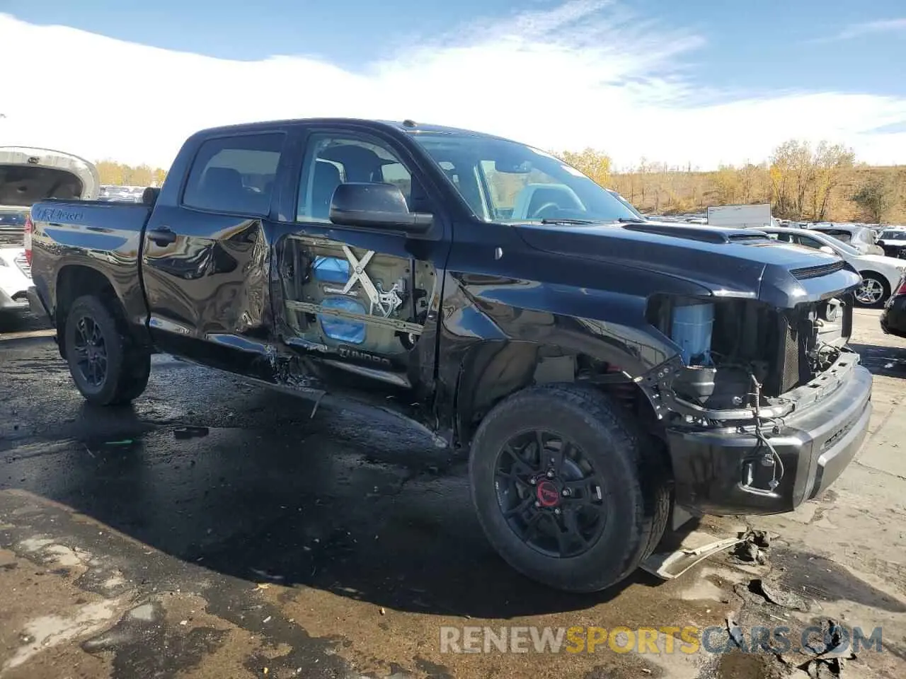 4 fotografías del automóvil dañado 5TFDY5F18KX857457 TOYOTA TUNDRA 2019