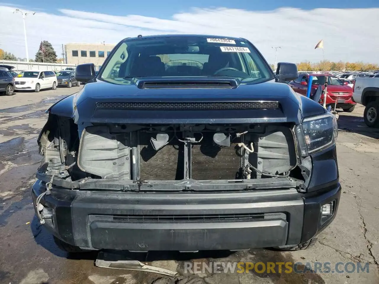 5 fotografías del automóvil dañado 5TFDY5F18KX857457 TOYOTA TUNDRA 2019