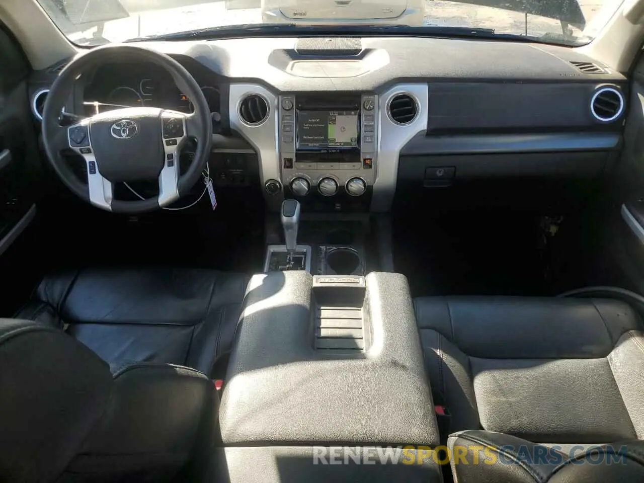 8 fotografías del automóvil dañado 5TFDY5F18KX857457 TOYOTA TUNDRA 2019