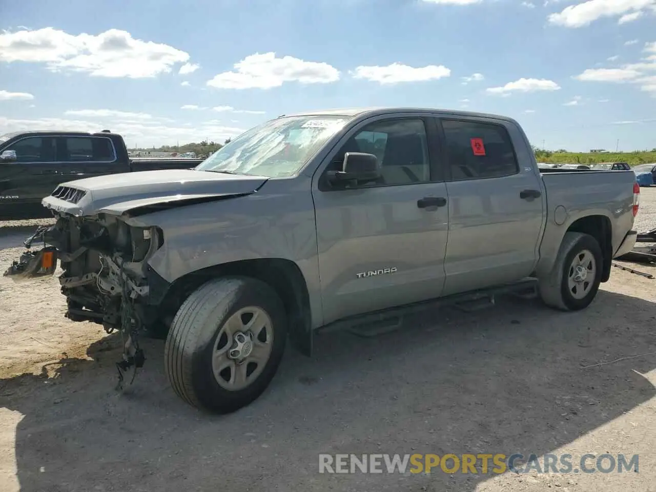 1 fotografías del automóvil dañado 5TFEM5F10KX141846 TOYOTA TUNDRA 2019