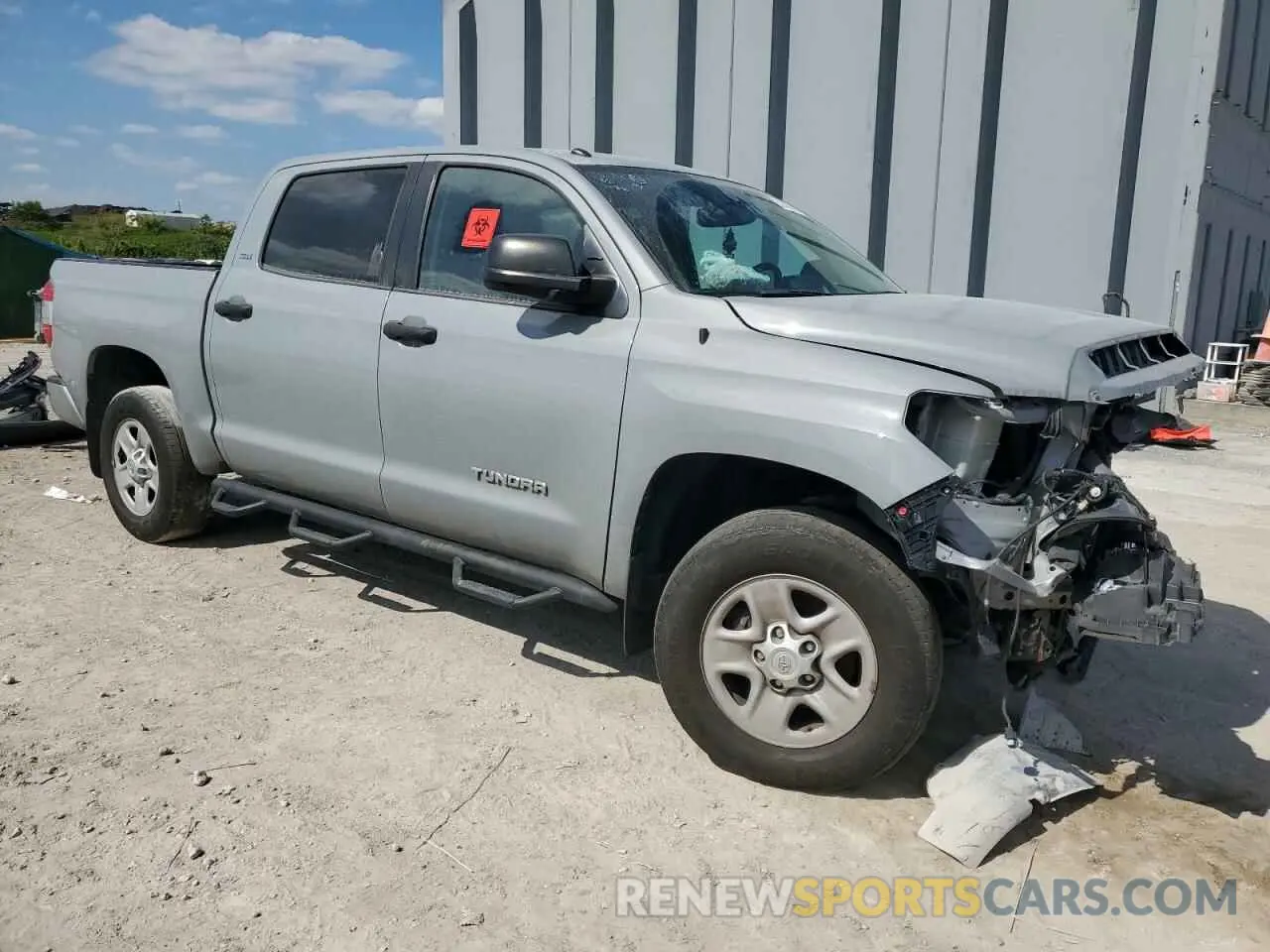4 fotografías del automóvil dañado 5TFEM5F10KX141846 TOYOTA TUNDRA 2019
