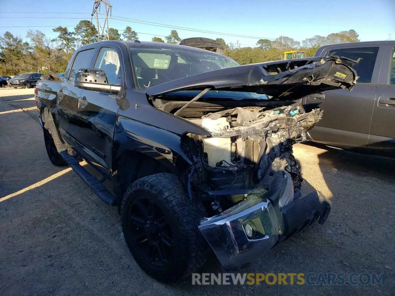 1 fotografías del automóvil dañado 5TFEM5F10KX143466 TOYOTA TUNDRA 2019