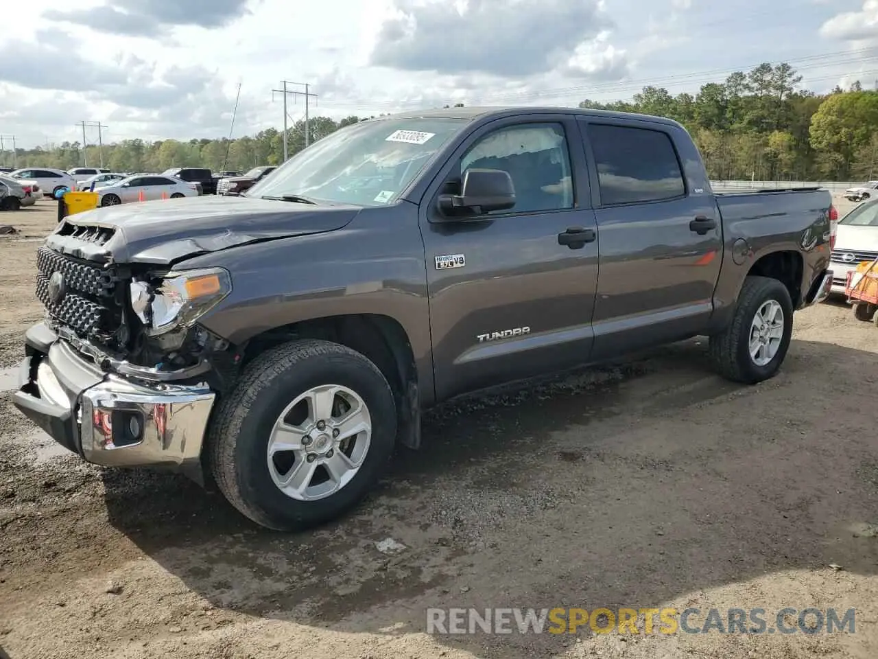 1 fotografías del automóvil dañado 5TFEY5F10KX244303 TOYOTA TUNDRA 2019