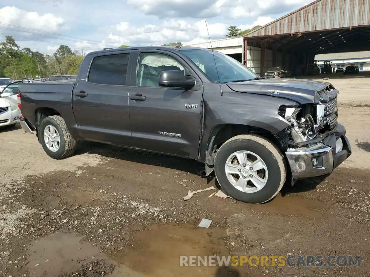 4 fotografías del automóvil dañado 5TFEY5F10KX244303 TOYOTA TUNDRA 2019