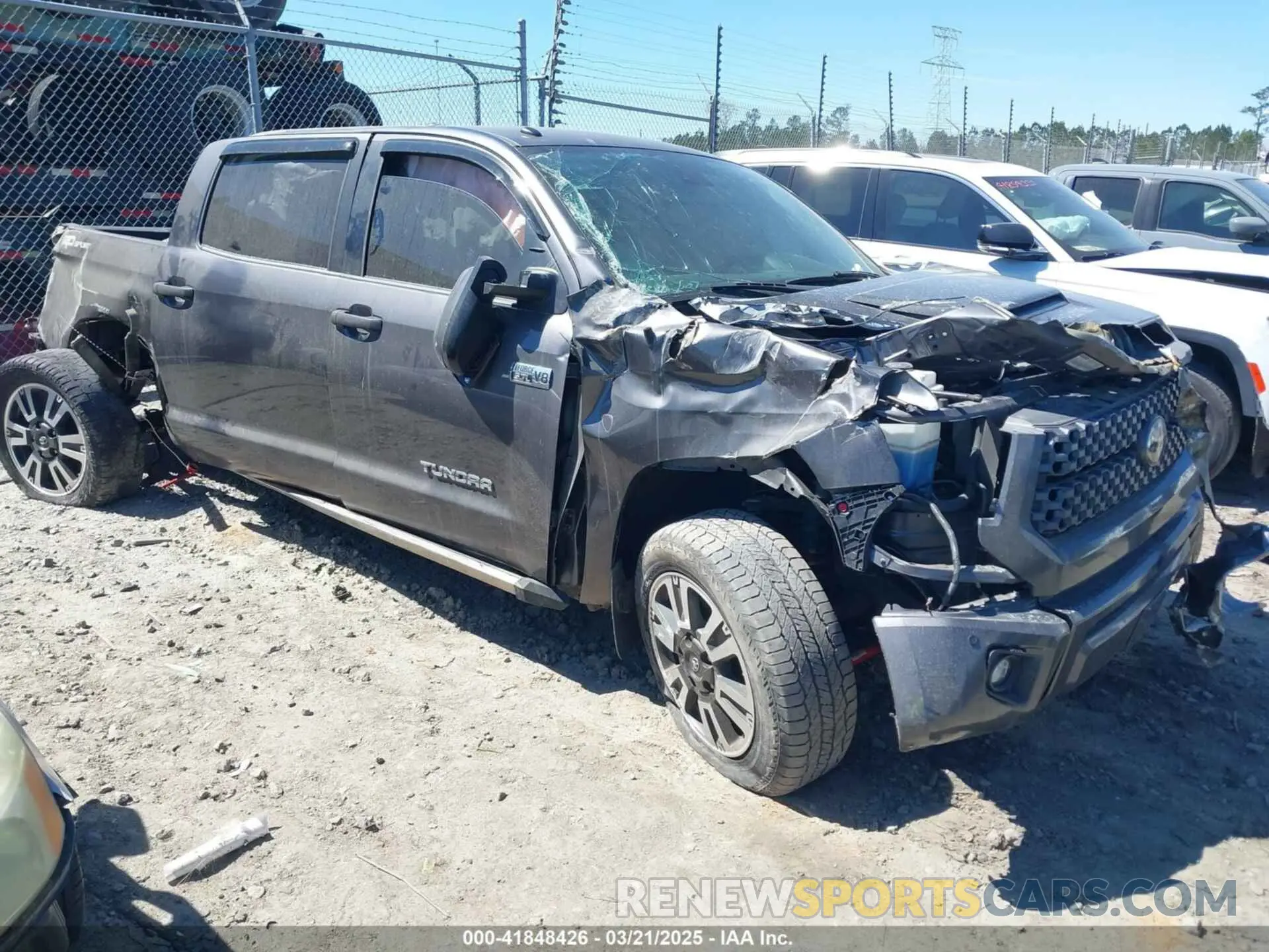 1 fotografías del automóvil dañado 5TFEY5F12KX244156 TOYOTA TUNDRA 2019