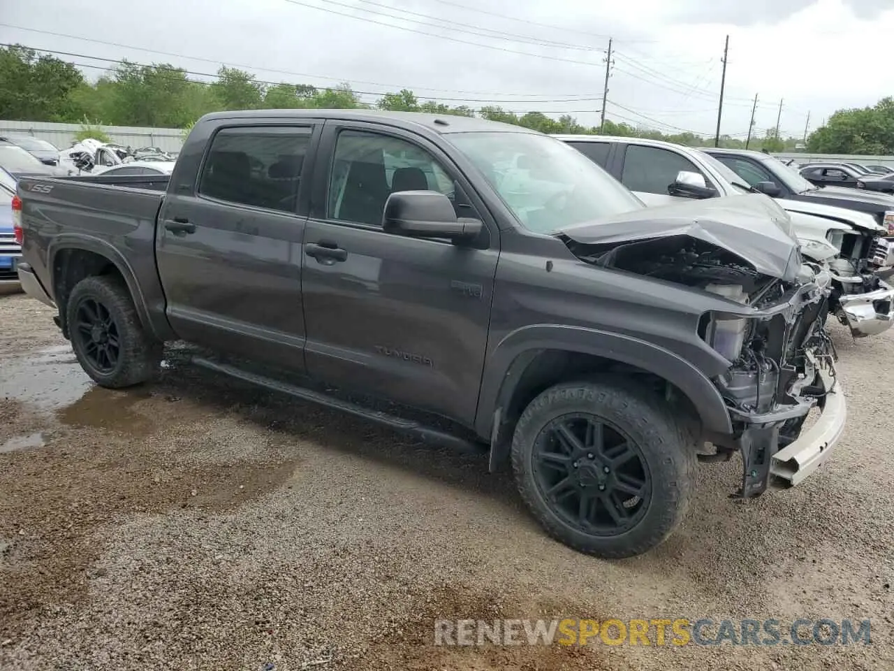4 fotografías del automóvil dañado 5TFEY5F15KX249108 TOYOTA TUNDRA 2019