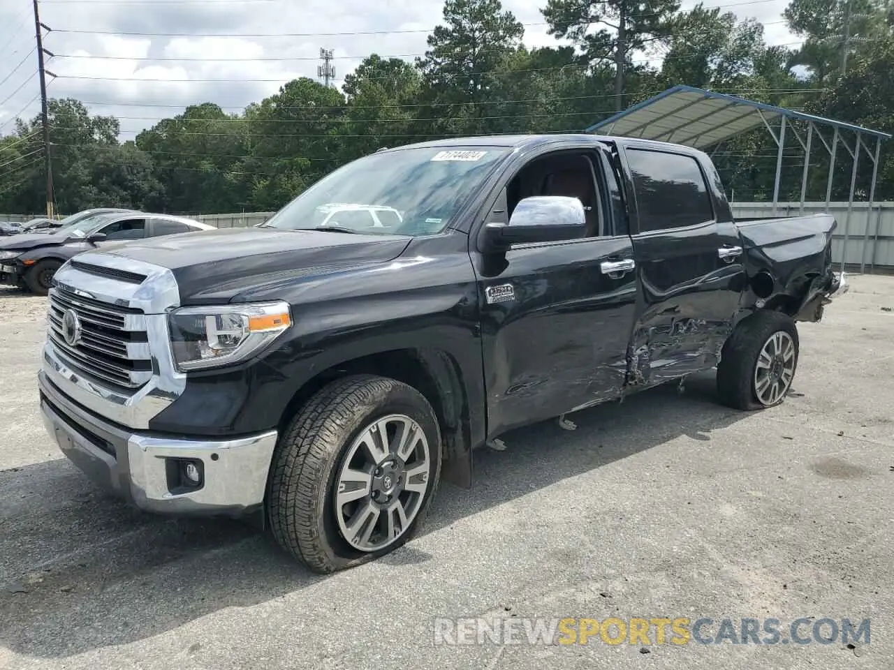 1 fotografías del automóvil dañado 5TFGY5F15KX245035 TOYOTA TUNDRA 2019