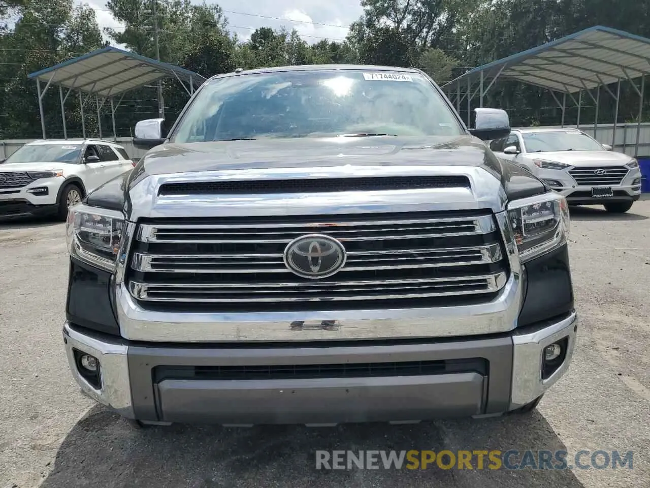 5 fotografías del automóvil dañado 5TFGY5F15KX245035 TOYOTA TUNDRA 2019
