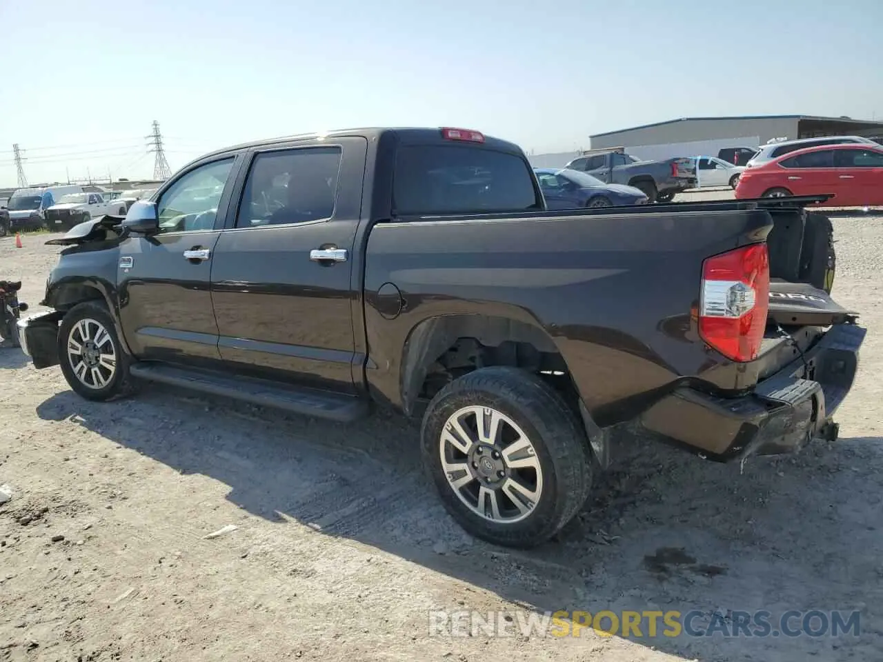 2 fotografías del automóvil dañado 5TFGY5F16KX248932 TOYOTA TUNDRA 2019