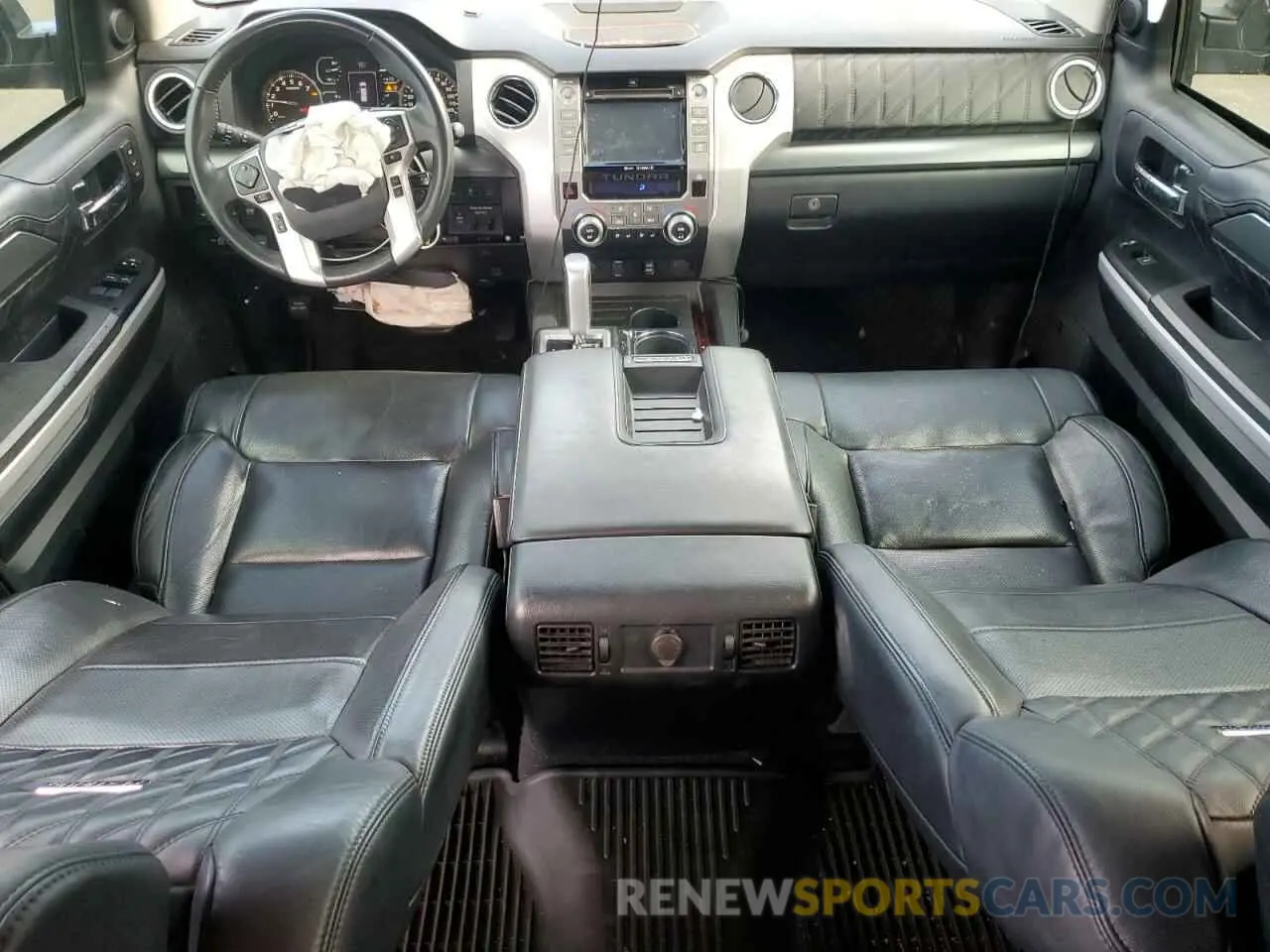 8 fotografías del automóvil dañado 5TFGY5F18KX249757 TOYOTA TUNDRA 2019