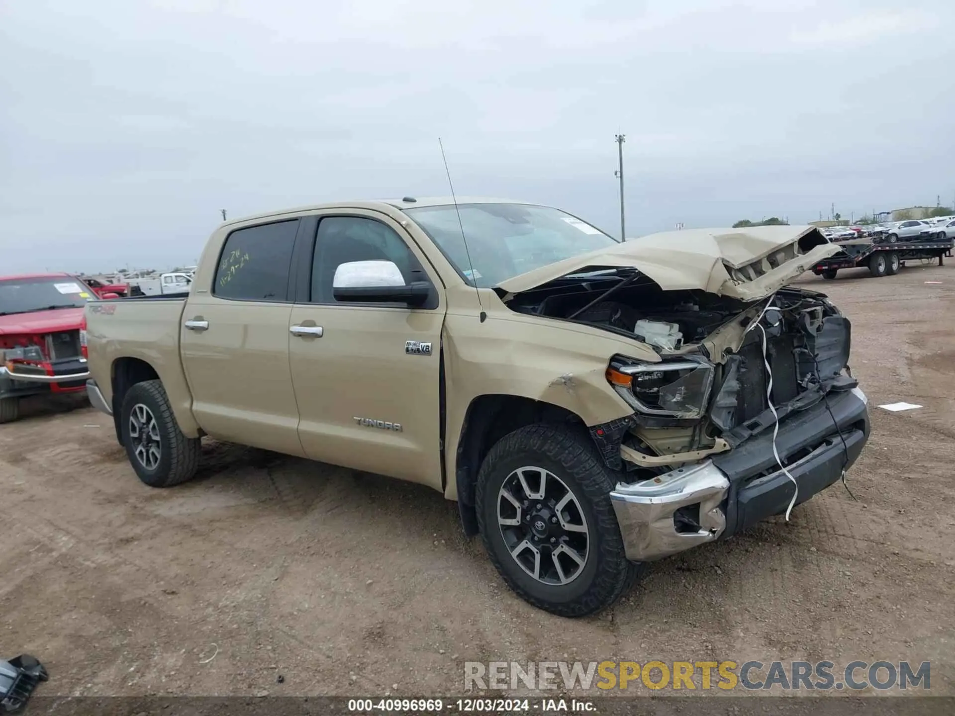 13 fotografías del automóvil dañado 5TFHY5F12KX837514 TOYOTA TUNDRA 2019