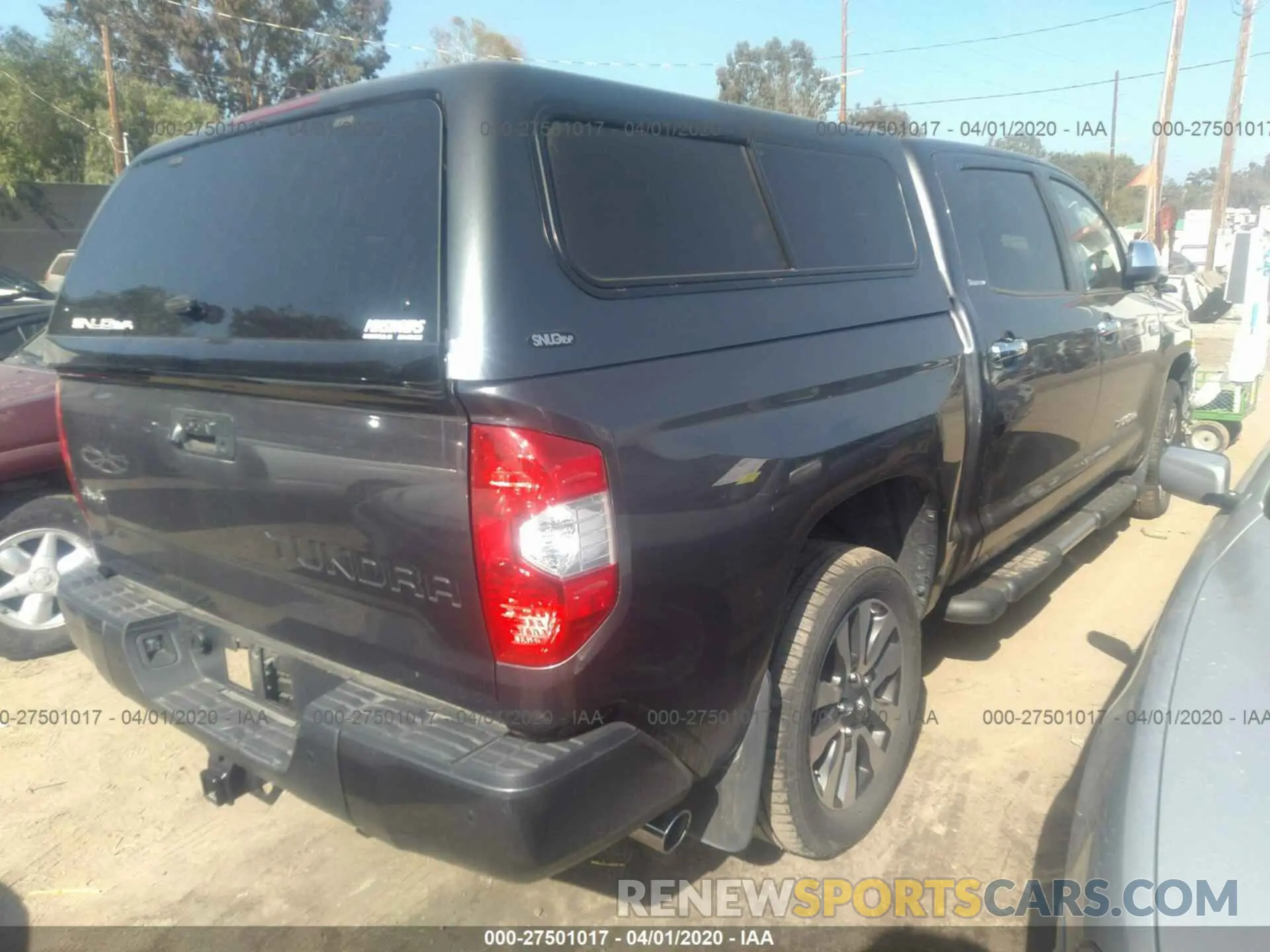 4 fotografías del automóvil dañado 5TFHY5F16KX802328 TOYOTA TUNDRA 2019