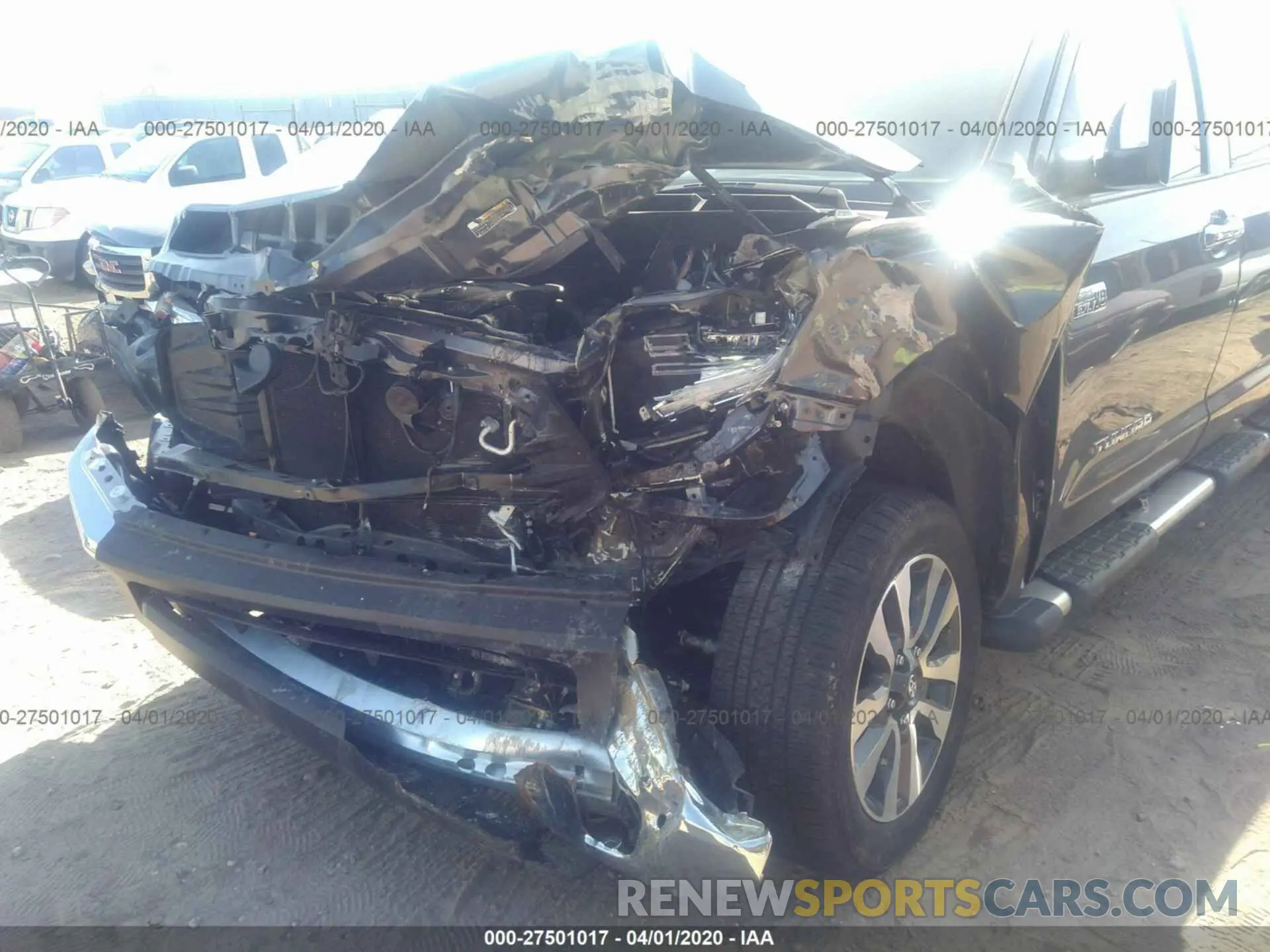 6 fotografías del automóvil dañado 5TFHY5F16KX802328 TOYOTA TUNDRA 2019