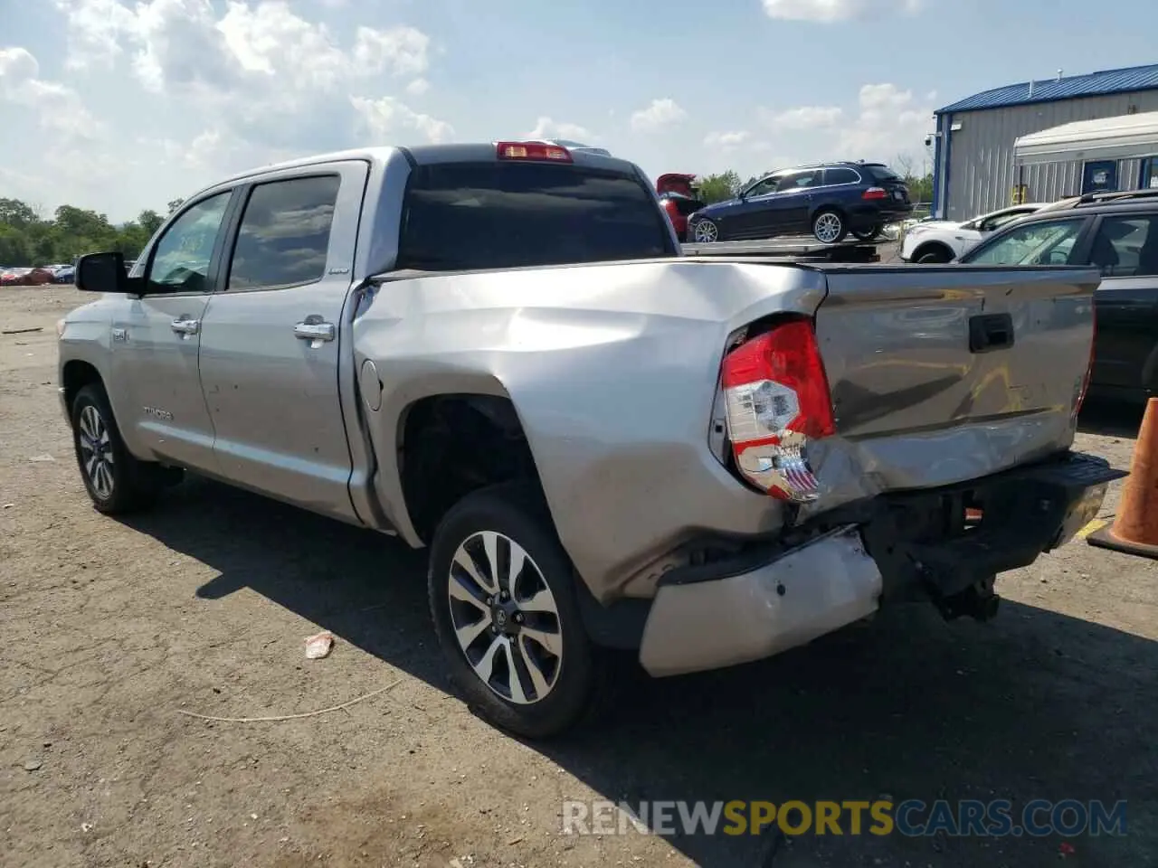 3 fotografías del automóvil dañado 5TFHY5F17KX805464 TOYOTA TUNDRA 2019