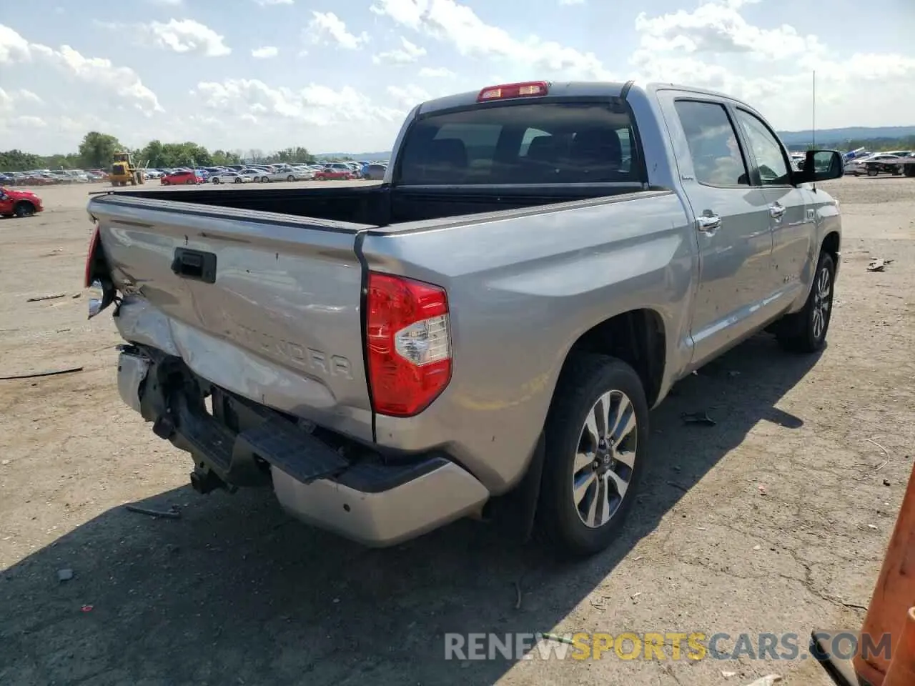 4 fotografías del automóvil dañado 5TFHY5F17KX805464 TOYOTA TUNDRA 2019
