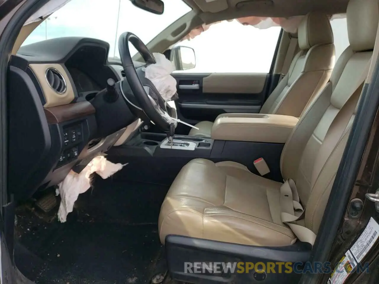 7 fotografías del automóvil dañado 5TFHY5F17KX857306 TOYOTA TUNDRA 2019