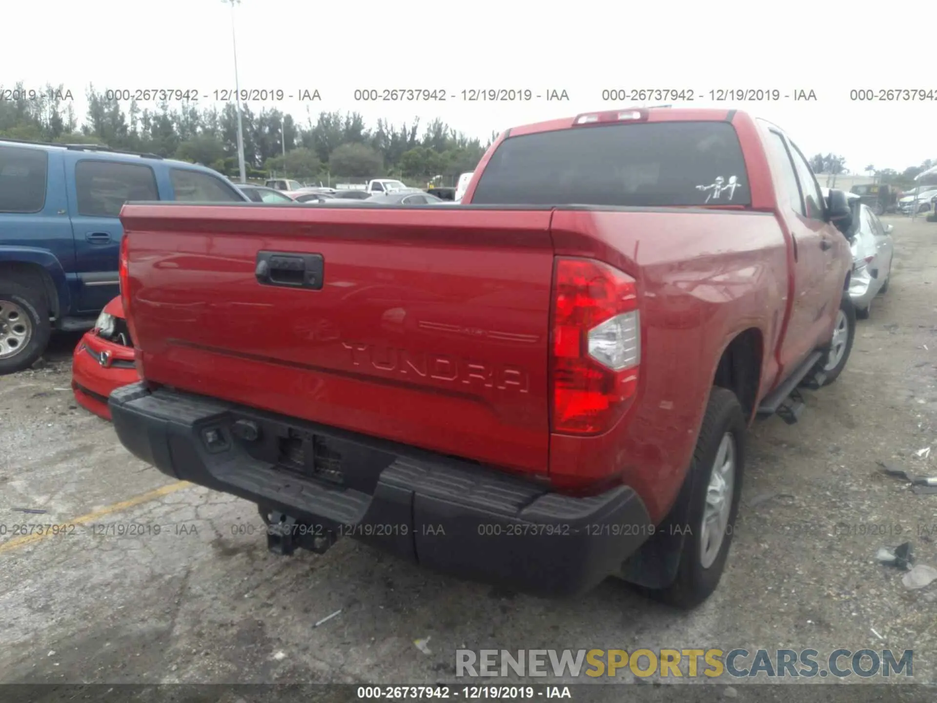 4 fotografías del automóvil dañado 5TFRM5F15KX134635 TOYOTA TUNDRA 2019