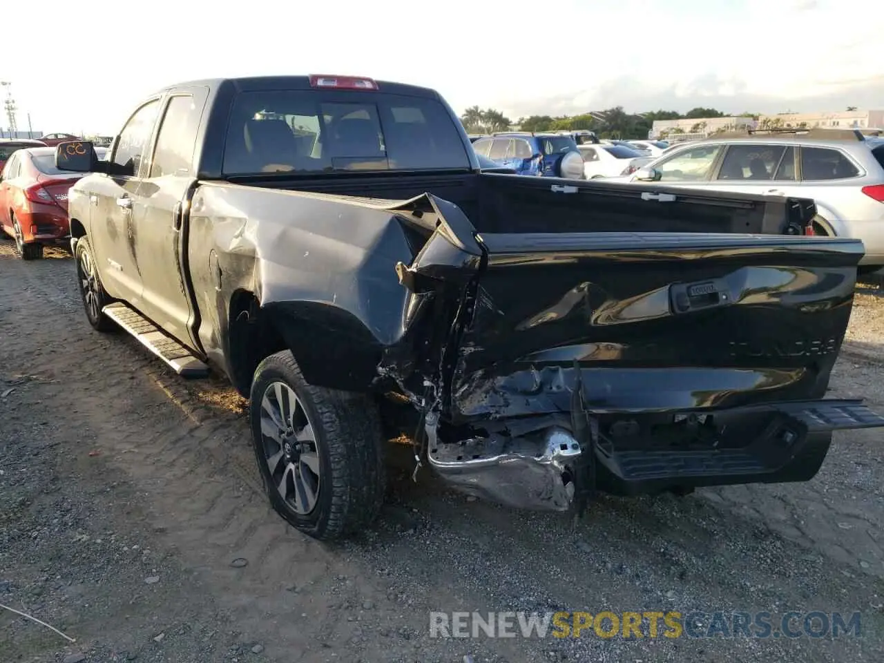 3 fotografías del automóvil dañado 5TFSY5F15KX254358 TOYOTA TUNDRA 2019