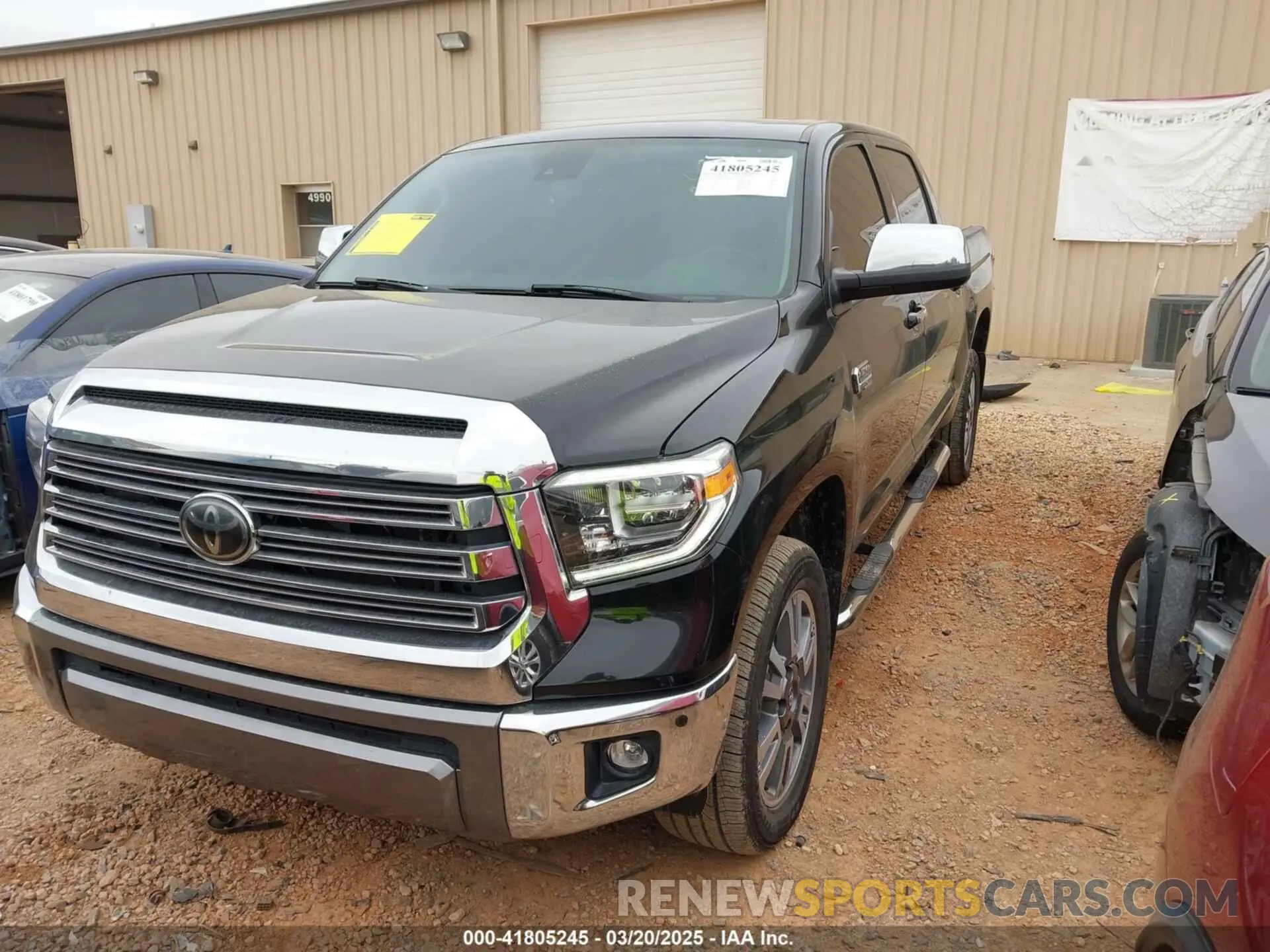2 fotografías del automóvil dañado 5TFAY5F13LX887440 TOYOTA TUNDRA 2020