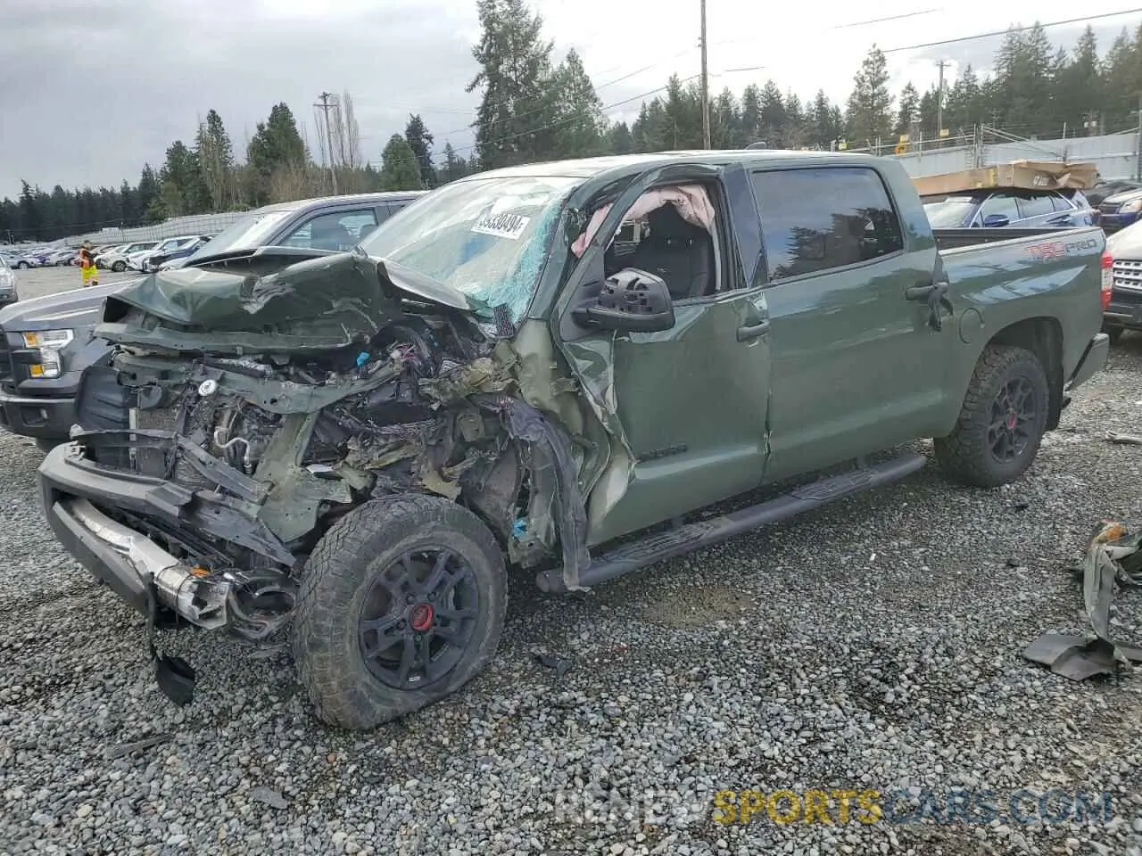 1 fotografías del automóvil dañado 5TFDY5F11LX924854 TOYOTA TUNDRA 2020