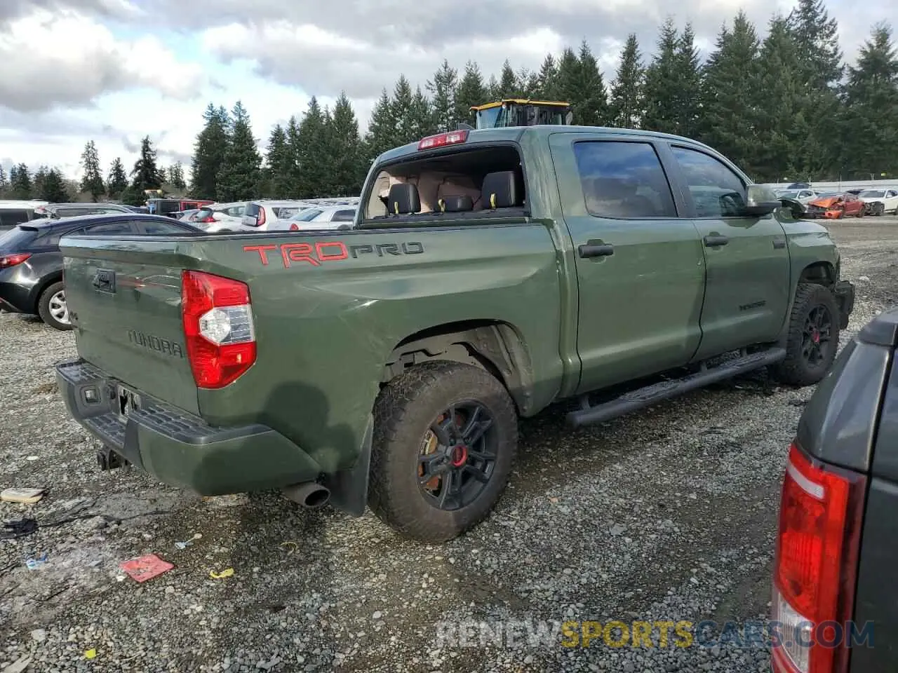 3 fotografías del automóvil dañado 5TFDY5F11LX924854 TOYOTA TUNDRA 2020