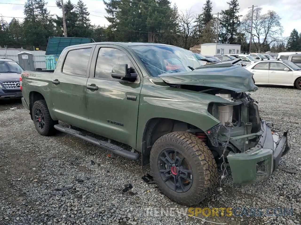 4 fotografías del automóvil dañado 5TFDY5F11LX924854 TOYOTA TUNDRA 2020