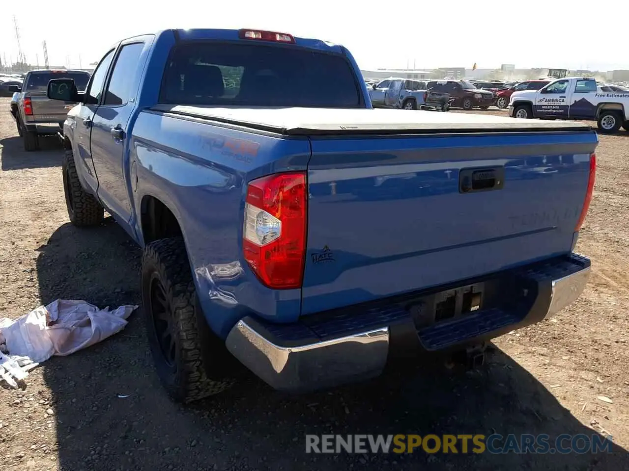 3 fotografías del automóvil dañado 5TFDY5F12LX883540 TOYOTA TUNDRA 2020