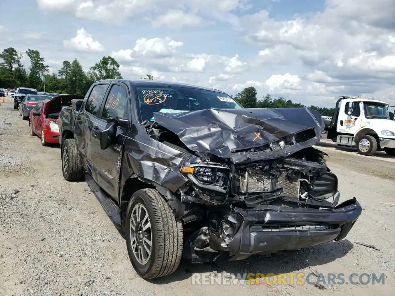 1 fotografías del automóvil dañado 5TFDY5F12LX954123 TOYOTA TUNDRA 2020