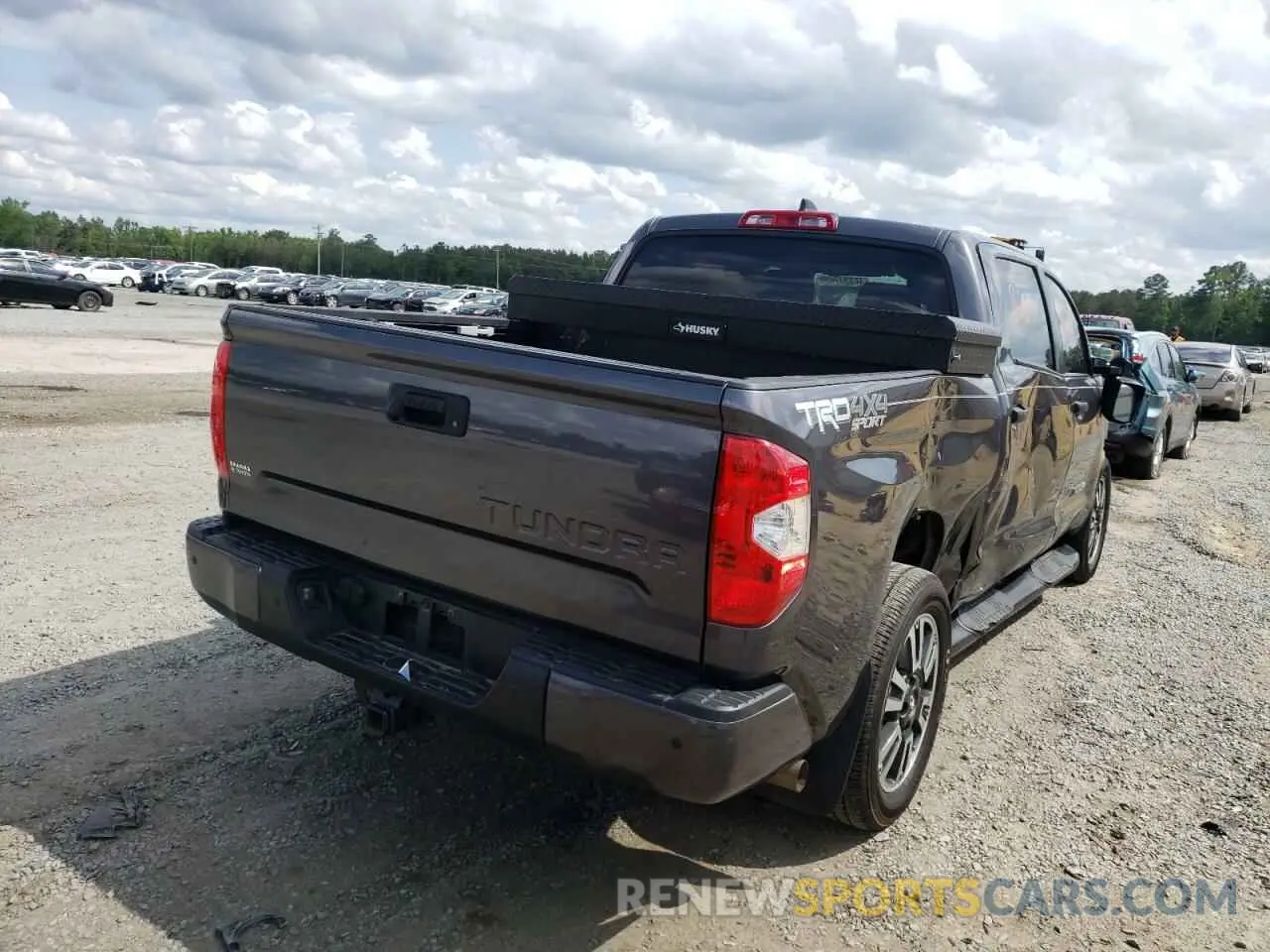 4 fotografías del automóvil dañado 5TFDY5F12LX954123 TOYOTA TUNDRA 2020