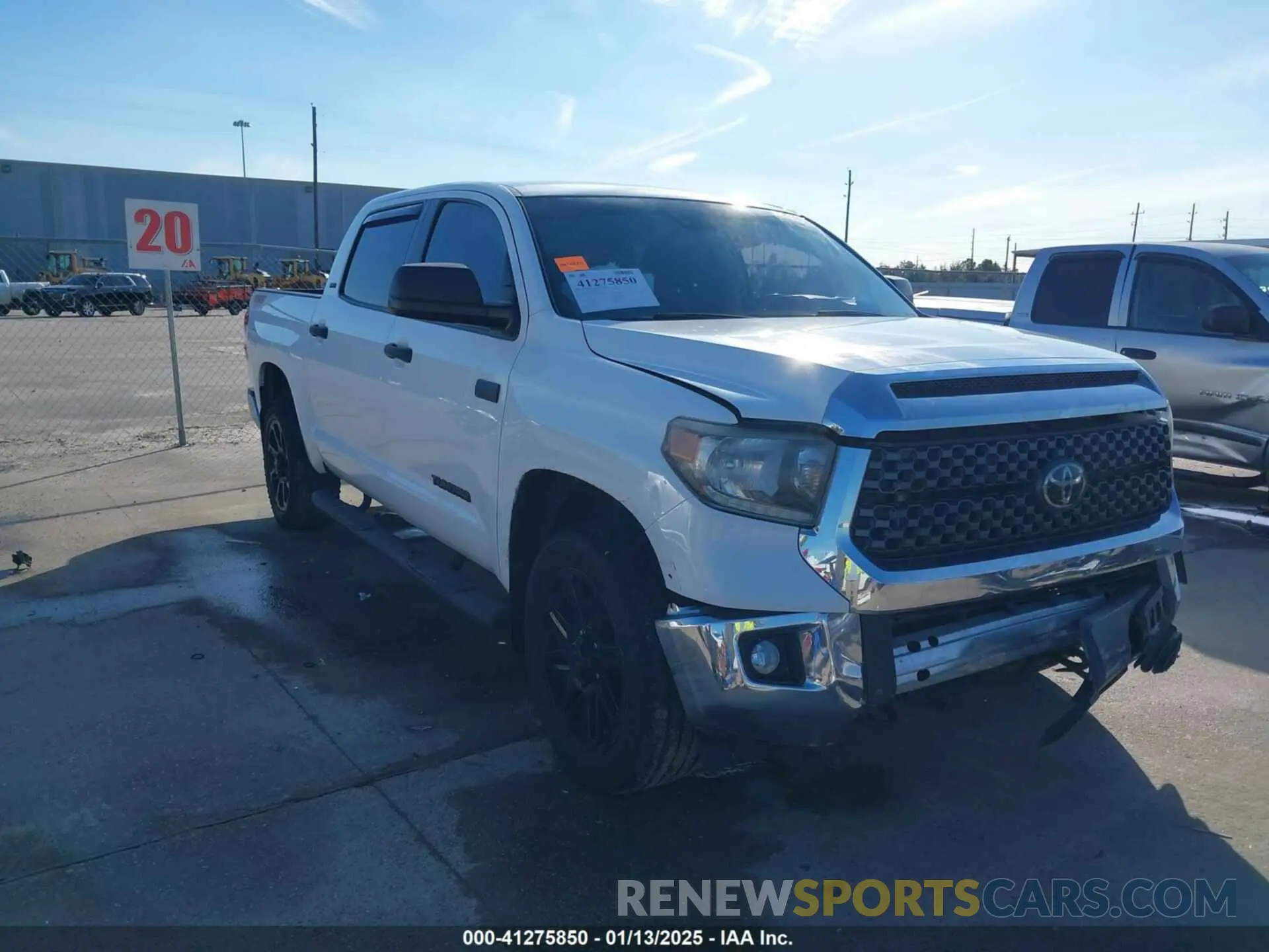 1 fotografías del automóvil dañado 5TFDY5F13LX880288 TOYOTA TUNDRA 2020
