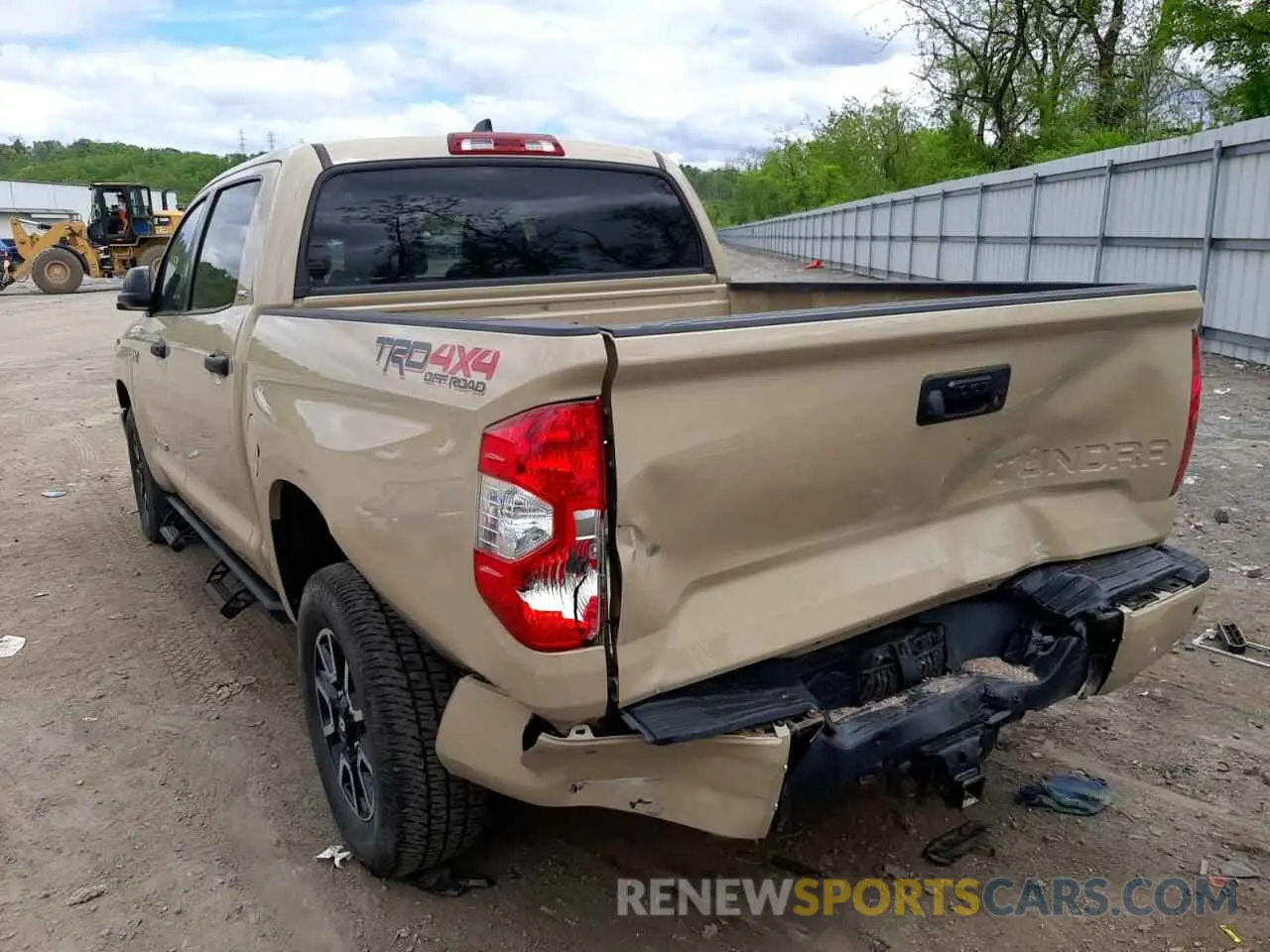 3 fotografías del automóvil dañado 5TFDY5F14LX897844 TOYOTA TUNDRA 2020