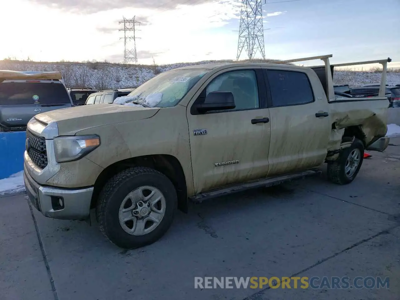 1 fotografías del automóvil dañado 5TFDY5F16LX910285 TOYOTA TUNDRA 2020
